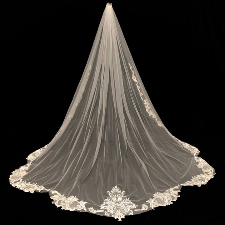 Long Cathedral Lace Cathedral Veil EE883055