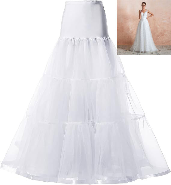 Slim A-line Wedding Dress Petticoat P1021 JoJo Bridal Shop Slim A-line Wedding Dress Petticoat P1021 JoJo Bridal Shop