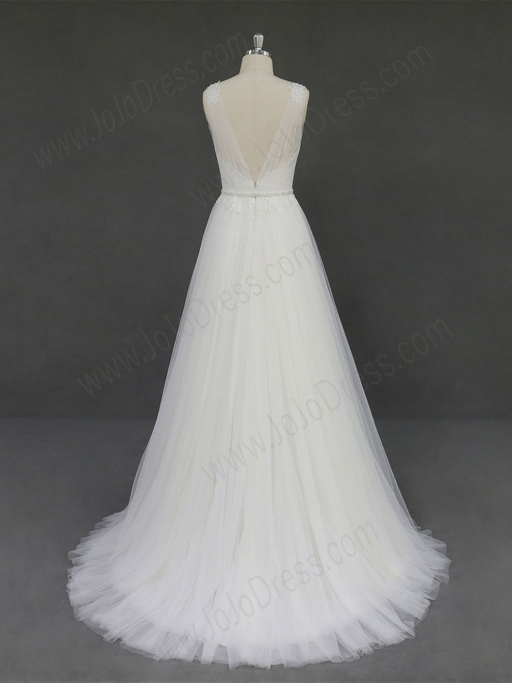 Bohemian Soft Tulle Lace Wedding Dress RD2005
