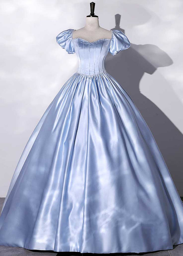 Cinderella Theme Pastel Blue Princess Ball Gown Wedding Dress ET3029