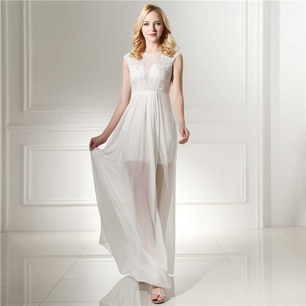 Boho Chiffon Destination Elope Wedding Dress EN503