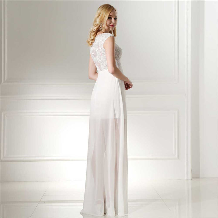 Boho Chiffon Destination Elope Wedding Dress EN503