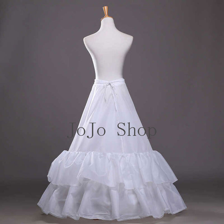 2 Hoop A-line Under Skirt Petticoat for A-line Wedding Dress P1004 JoJo Bridal Shop 2 Hoop A-line Under Skirt Petticoat for A-line Wedding Dress P1004 JoJo Bridal Shop
