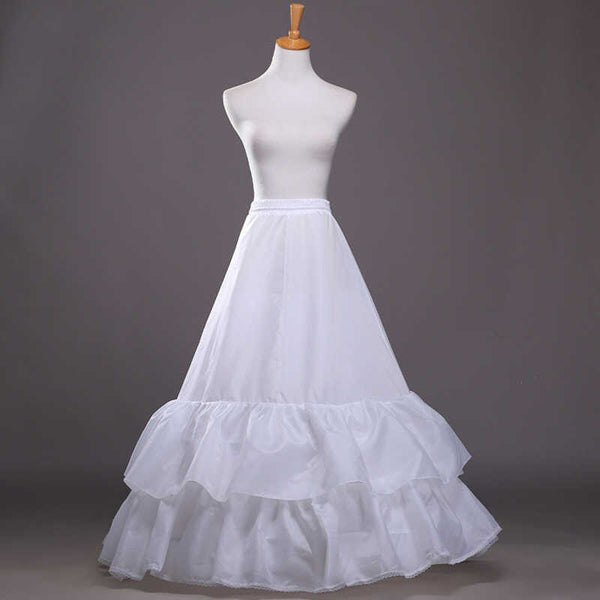 2 Hoop A-line Under Skirt Petticoat for A-line Wedding Dress P1004