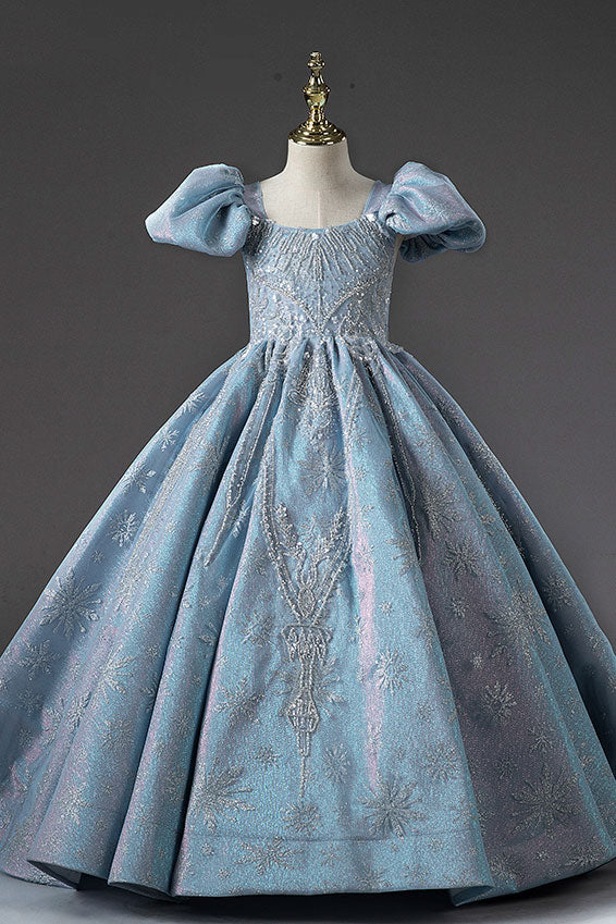 Blue Fairy Tale Ball Gown Girls Dress CL2009