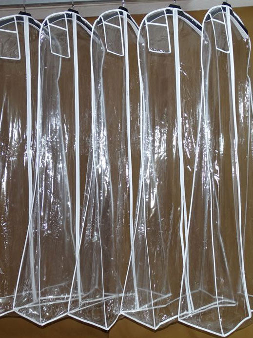 Clear Full Length Wedding Dress Garment Bag