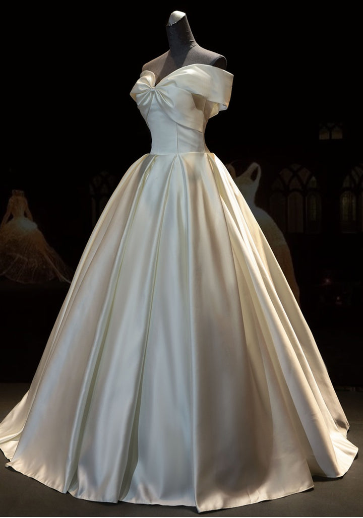 Off the Shoulder Ball Gown Wedding Dress ET3024