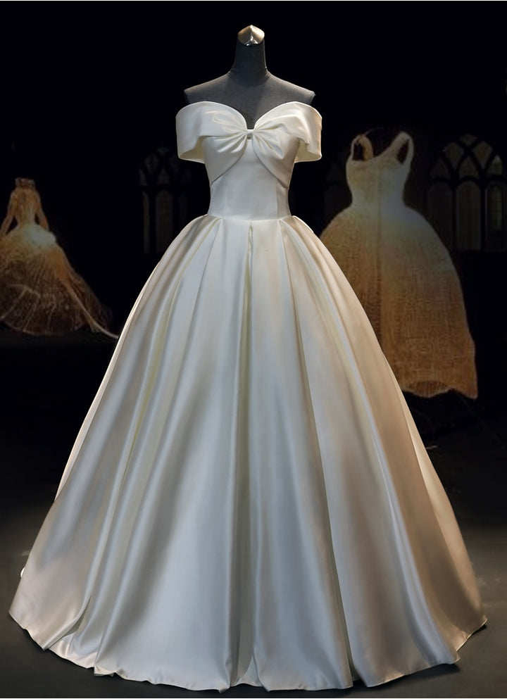 Off the Shoulder Ball Gown Wedding Dress ET3024