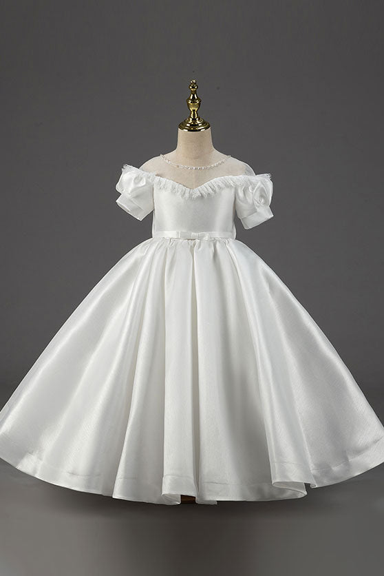 Mini Ball Gown Wedding Dress for Girls CL2006