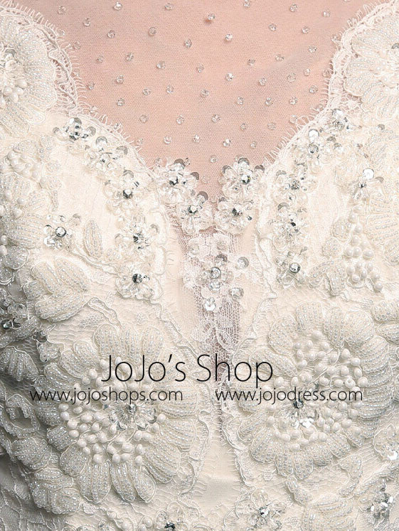 Open Back A-line Lace Wedding Dress | LW2002