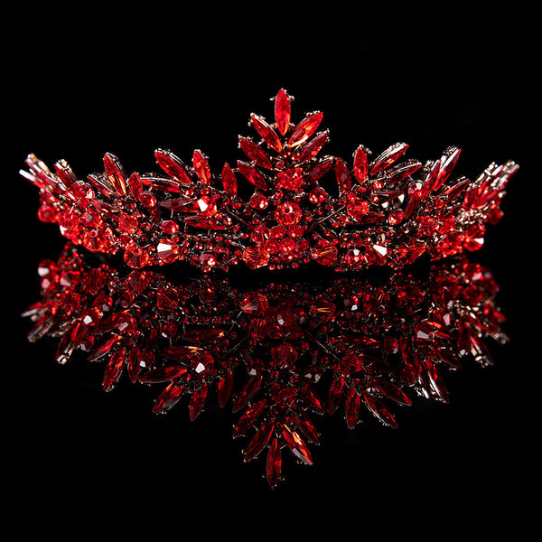 Red Jewel Tiara Crown for Girls CL2011