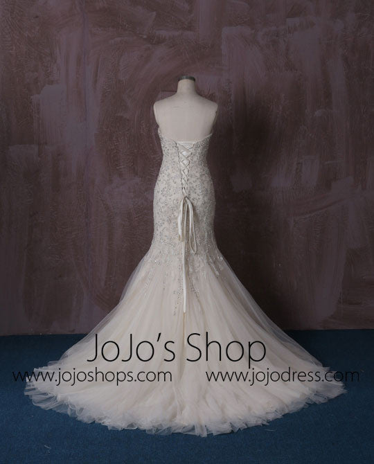 Strapless Mermaid Wedding Dress with Beaded Embroideries | QT815004